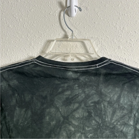 The Mountain Tarot Card Cat Reading Tie Dye Green Black T-Shirt Cotton Size Sm - Picture 8 of 10